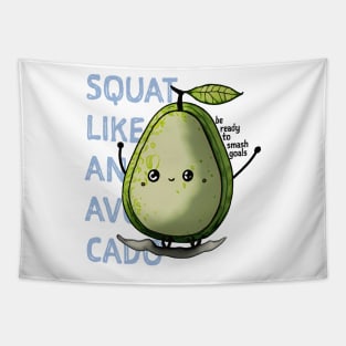 Avocado Gym Buddy Tapestry