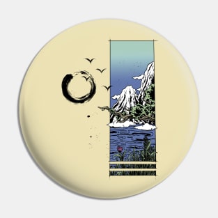 Lake and Mountain Pin