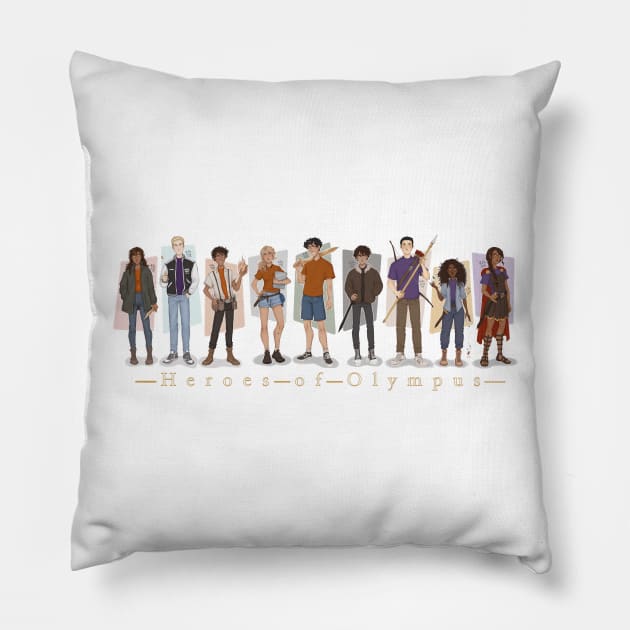 Heroes of olympus Pillow by ritta1310