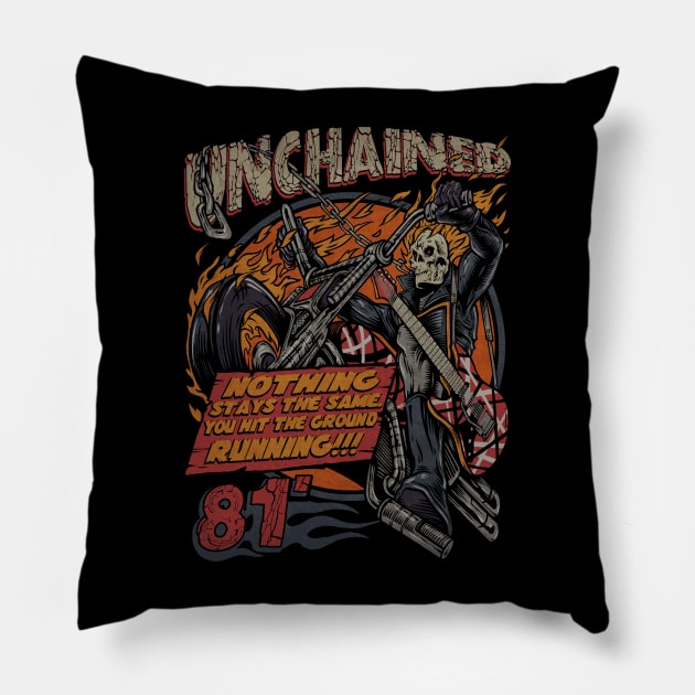 UNCHAINED Pillow by joeyjamesartworx