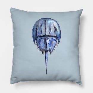 Blue Horseshoe Crab Pillow
