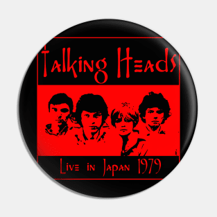 Talking Heads Live in Japan 1979 Pin