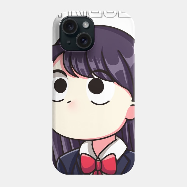 Komi Can't Communicate - intrigued Phone Case by Dokey4Artist