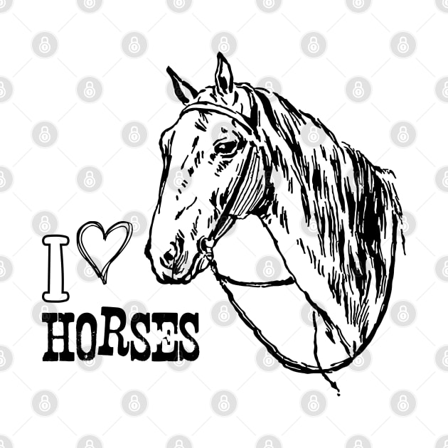 Horse Head with Text by Biophilia