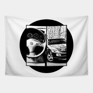 NISSAN 300ZX Black 'N White 5 Tapestry