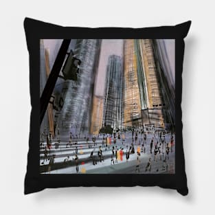 Rush Hour in Metropolis Pillow