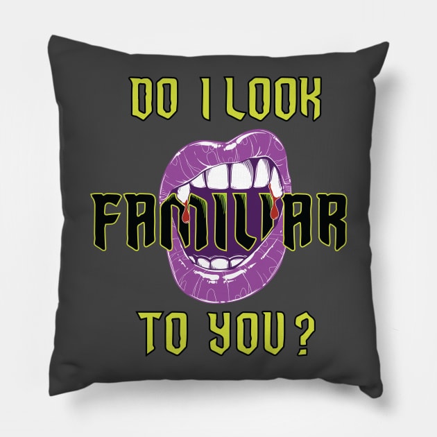 What Familiars Do in the Shadows Pillow by Limey Jade 