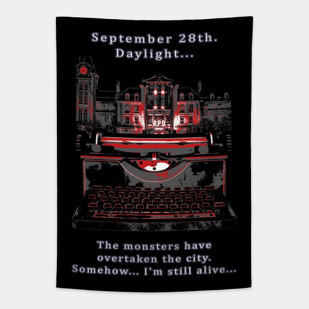 Resident Evil September 28th Daylight Tapestry by Power Up Prints