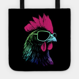 Chicken With Sunglasses Colors Tote