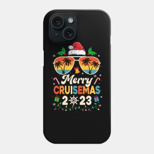 Merry Cruisemas 2023 Christmas Santa Reindeer Cruise Retro Phone Case