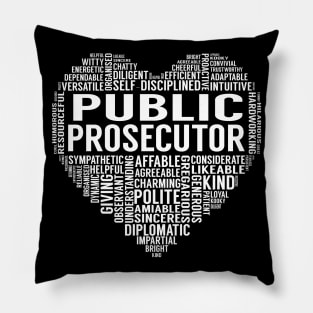 Public Prosecutor Heart Pillow