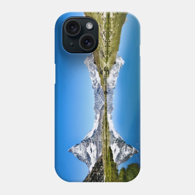 Matterhorn mirroring Swiss Alps / Swiss Artwork Photography Phone Case by RaphaelWolf