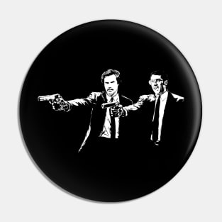 Anchorman Ron Burgandy And Brick Tamland Pulp Fiction Pin