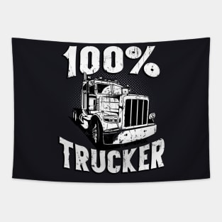 100% Trucker Tapestry