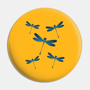 Dragonfly cartoon illustration Pin