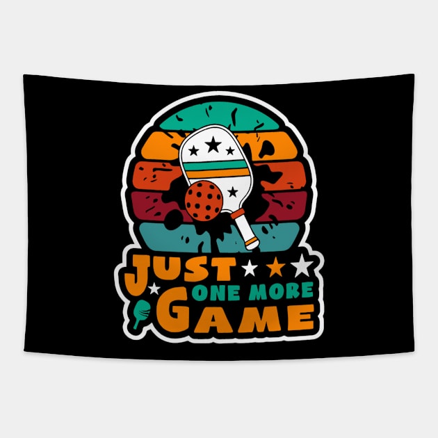 Pickleball-Just One More Game Tapestry by rhazi mode plagget