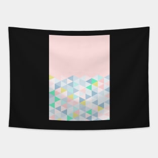 Pastel Geometric (Pink) Tapestry