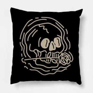 Skull and Roses Pillow