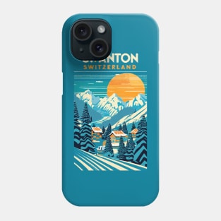 A Vintage Travel Art of St Anton - Switzerland Phone Case