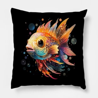 Puffer Fish Rainbow Pillow