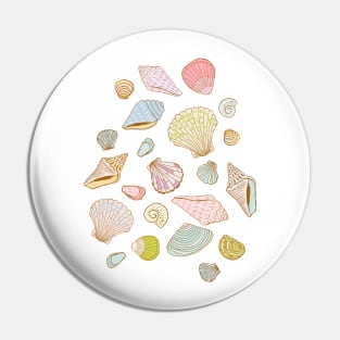 Sea Shells in the Water Pin