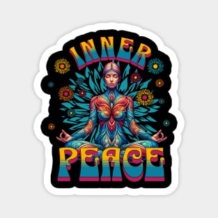 Inner Peace Meditation - Mandala Yoga Magnet