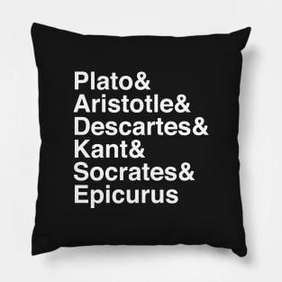 Helvetica Philosophers Pillow