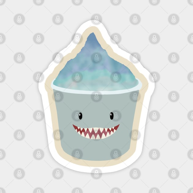 Hawaiian shaved ice shark Magnet by Becky-Marie