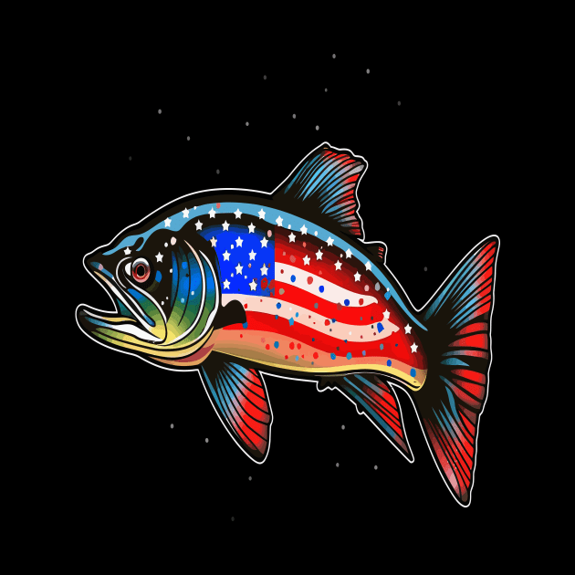 Patriotic Trout by JH Mart