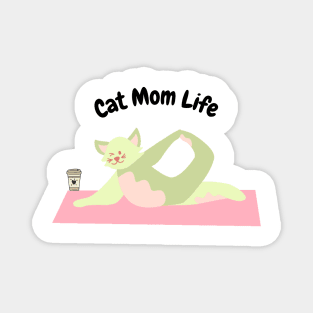 I am a proud cat mom Mom Gift Magnet