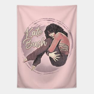 Vintage Halftone dots Kate Bush Fanart Design Tapestry