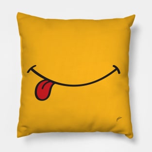 Smile w/ Tongue (for Face Mask) Pillow