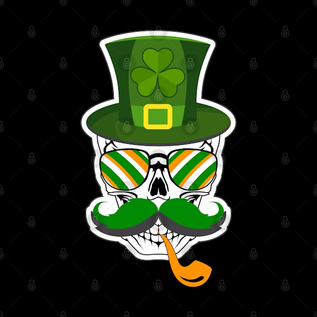 Leprechaun Hat with Skull-ST Pattys Day Gifts by GoodyBroCrafts