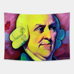 Adam Smith Colourful Portrait | Adam Smith Artwork 7 Tapestry