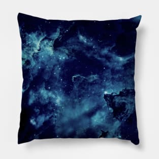 Dark blue galaxy Pillow