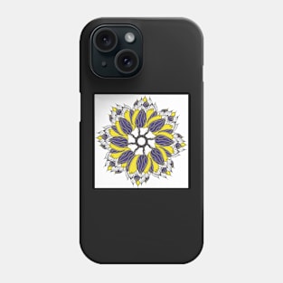 round of flowers Phone Case