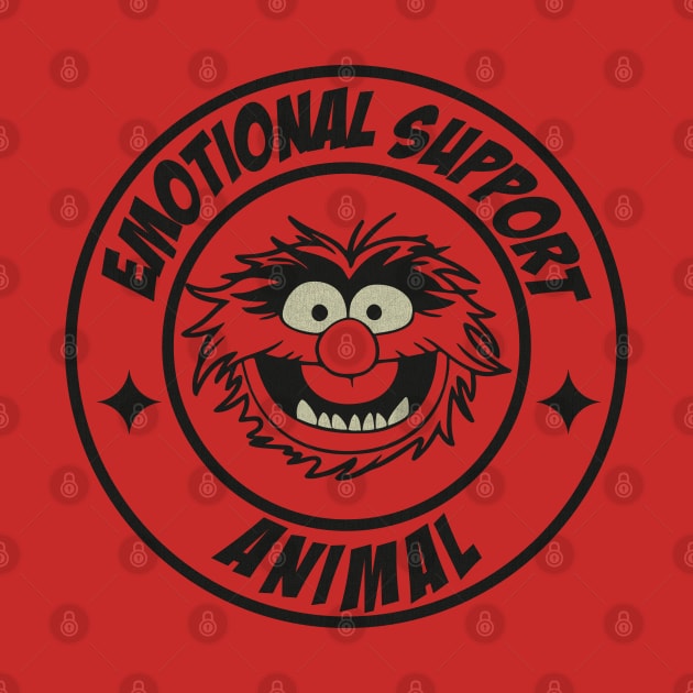 BLACK  MUPPTETS VINTAGE EMOTIONAL SUPPORT by sadistenan