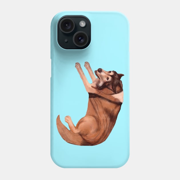 Adopted Husky Dog Mix Phone Case by Art by Deborah Camp