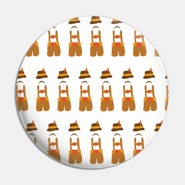 Oktoberfest guy on white Pin by Sandra Hutter Designs