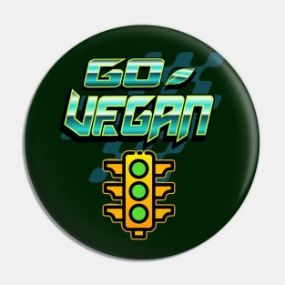 Go Vegan Pin