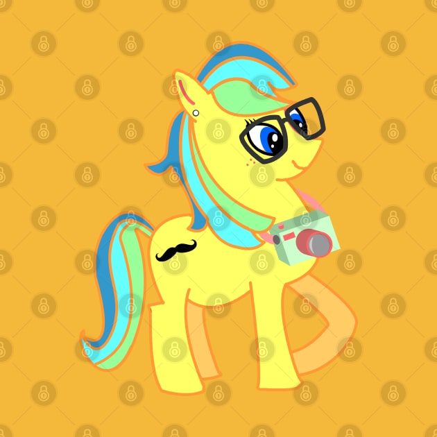 My Little Hipster - Yellow by randomgeekery