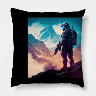 Halo Master Chief Original Artwork Pillow