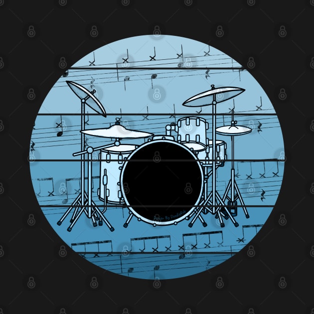 Jazz Drummer Music Notation Drum Teacher Musician by doodlerob