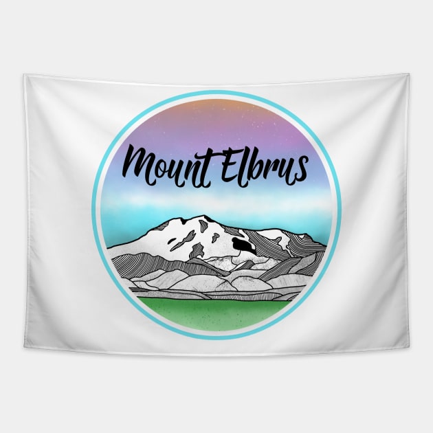 Mt. Elbrus Tapestry by mailboxdisco