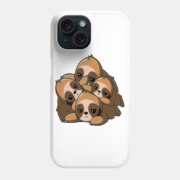 sloth stack Phone Case by befine01