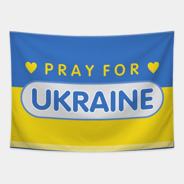 Pray for Ukraine Tapestry by Dale Preston Design