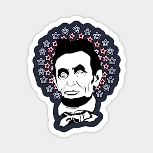 Abraham Lincoln Stars Magnet