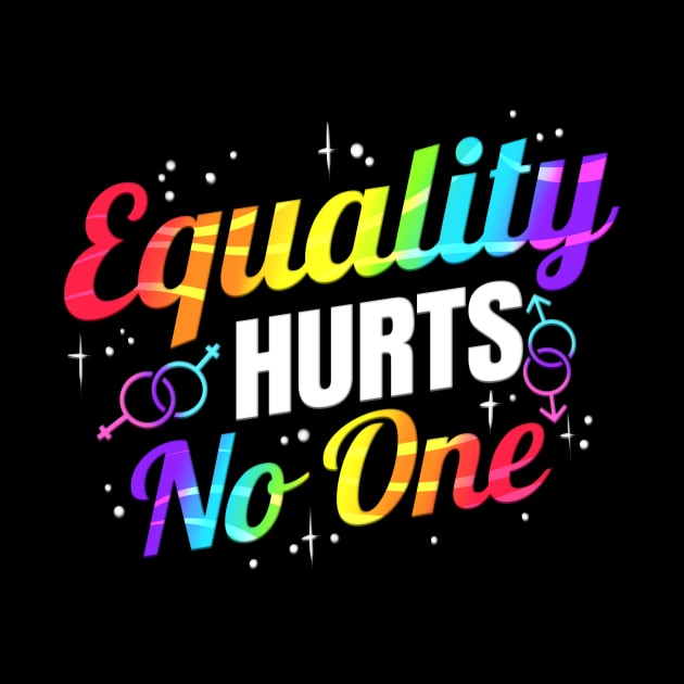 Equality hurts no one colorful Gender symbol LGBTQ by SinBle