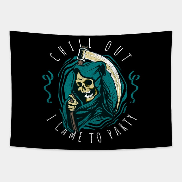 Grim Reaper Tapestry by SpottydoggCreatives