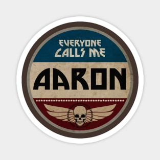 Vintage Name Tag: Aaron Magnet